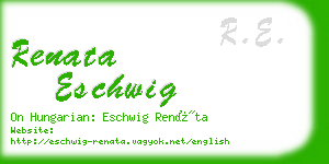 renata eschwig business card